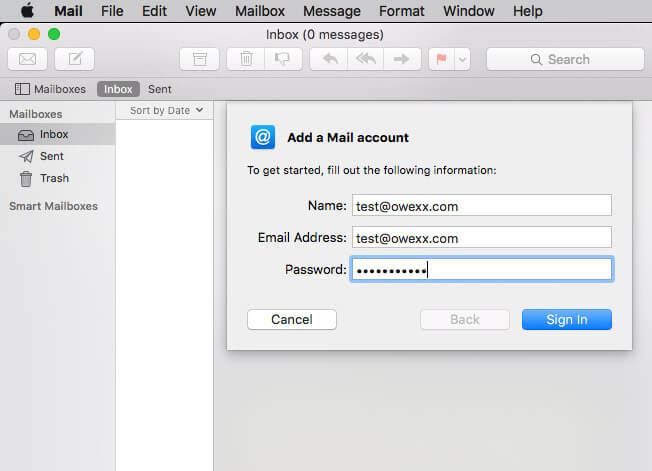 „Apple Mail“ el. pašto konfigūravimas